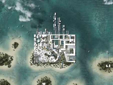 迪拜的人工岛屿豪宅建筑Isla Moda
